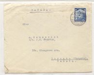 Germany Michel 568 solo uses to Canada (letter Germany cover)