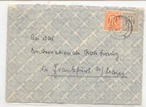 Germany occupation by combine American Government 1946 Civilian censor (letter cover)