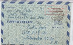 Germany AlS LF 4 aerogram air letter used 27 9 49 American zone (postal entirety stationary)