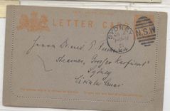 Australia New South WAles stationary used in 1901 (postal entirety)