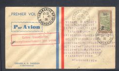 Madagascar Tananarive Tananarive 29 10 1936 (first Malagasy flight) Very Rare