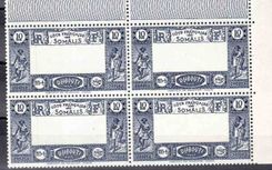 Dimension French of Somalis Variete Block of 4 of 10 C With BOTTOM Missing SUP ** (Somali)