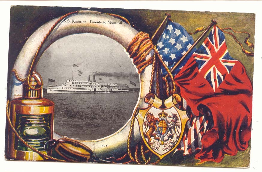 Canada 1906 SS Kingston used in US on St Laurence River Alexrandrra NY Scarce (boat)