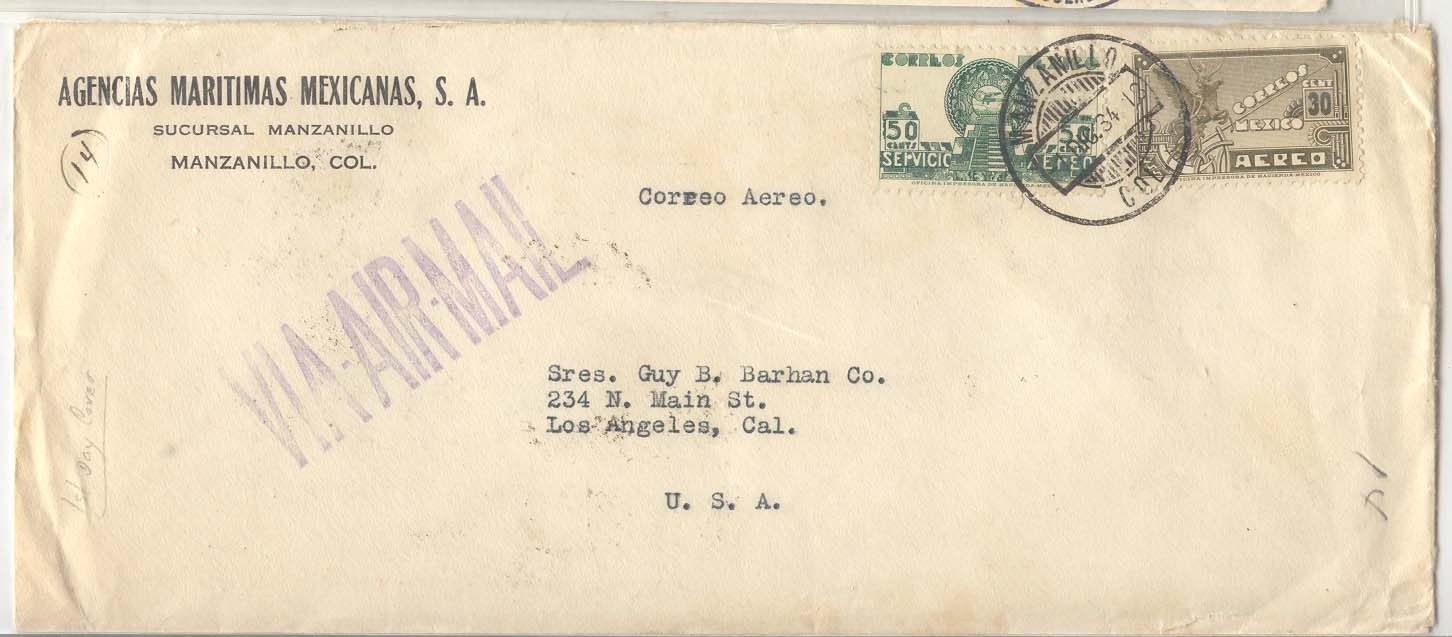 Mexico City C69 + C71 FDC 1 DEC 1931 (1st Mexico day)